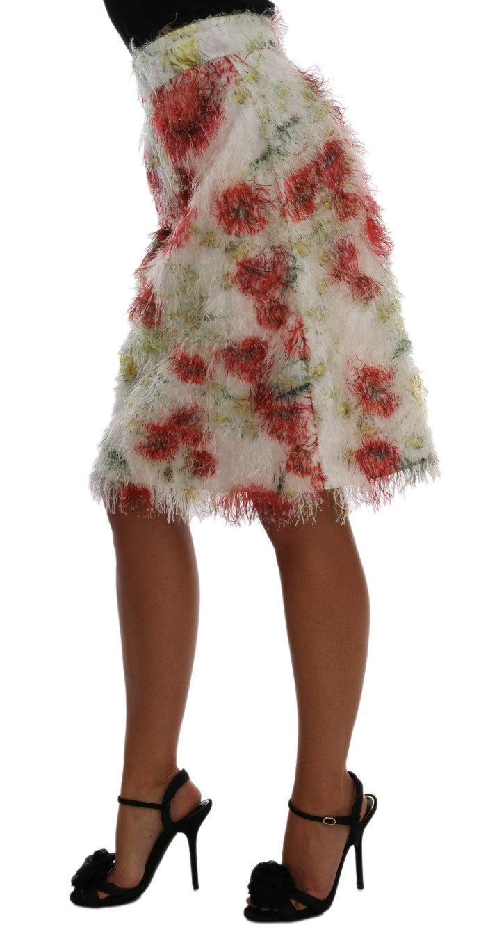 Jupe crayon droite à motif floral Dolce &amp; Gabbana