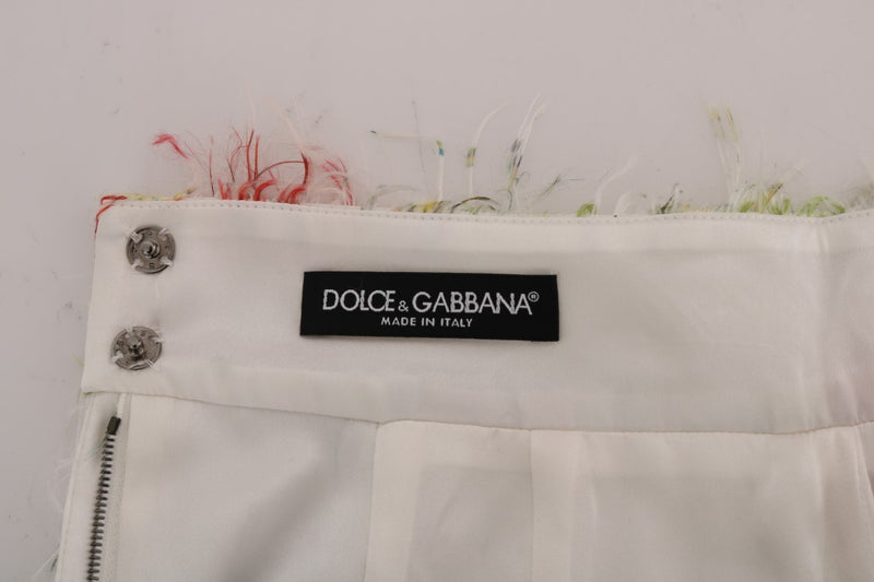 Jupe crayon droite à motif floral Dolce &amp; Gabbana