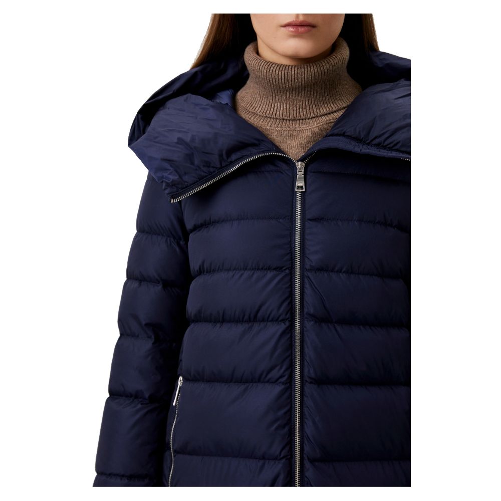Ajouter une veste bleue en nylon pour femme