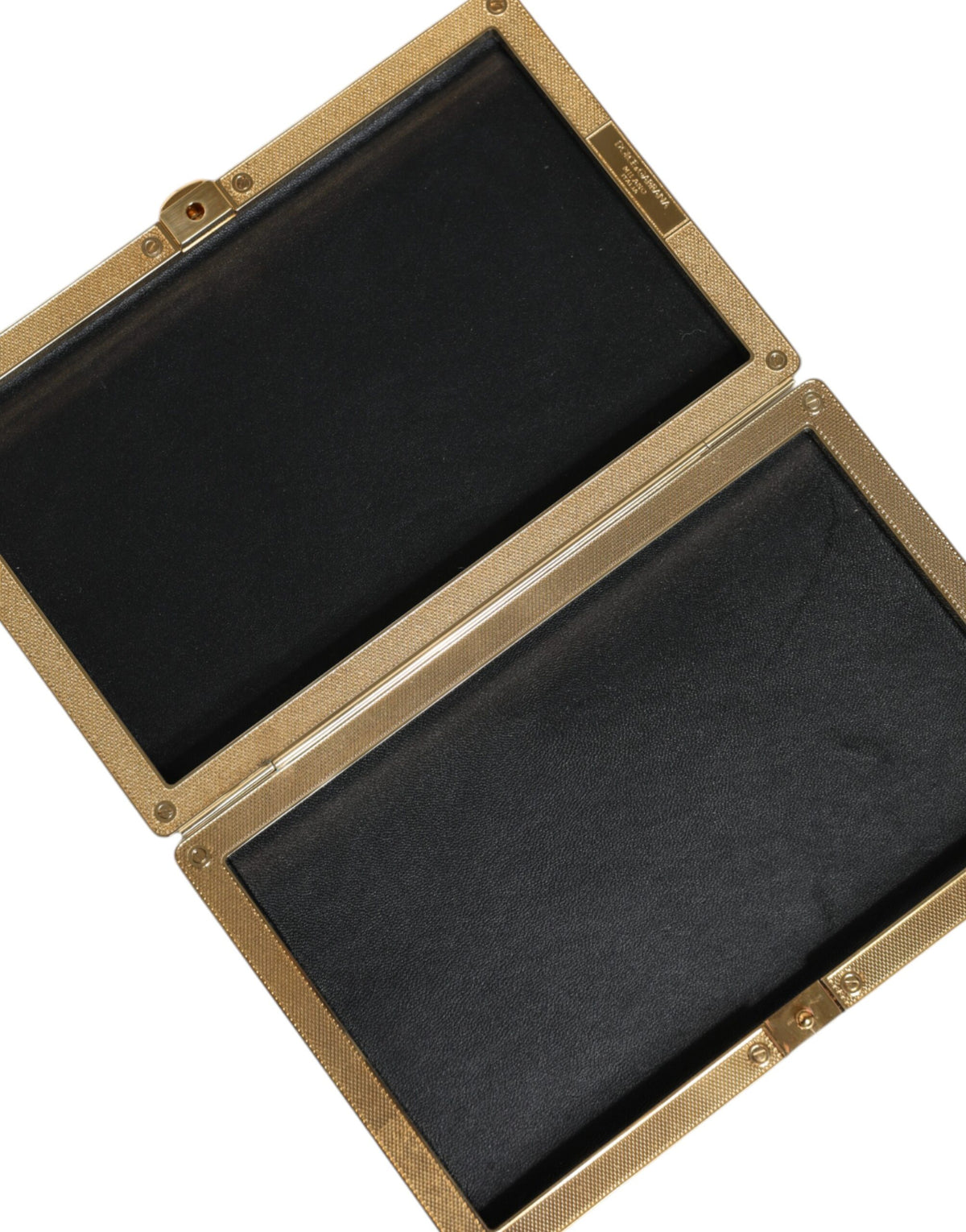 Dolce & Gabbana Gold Crystal Bifold Clutch Evening Party Purse