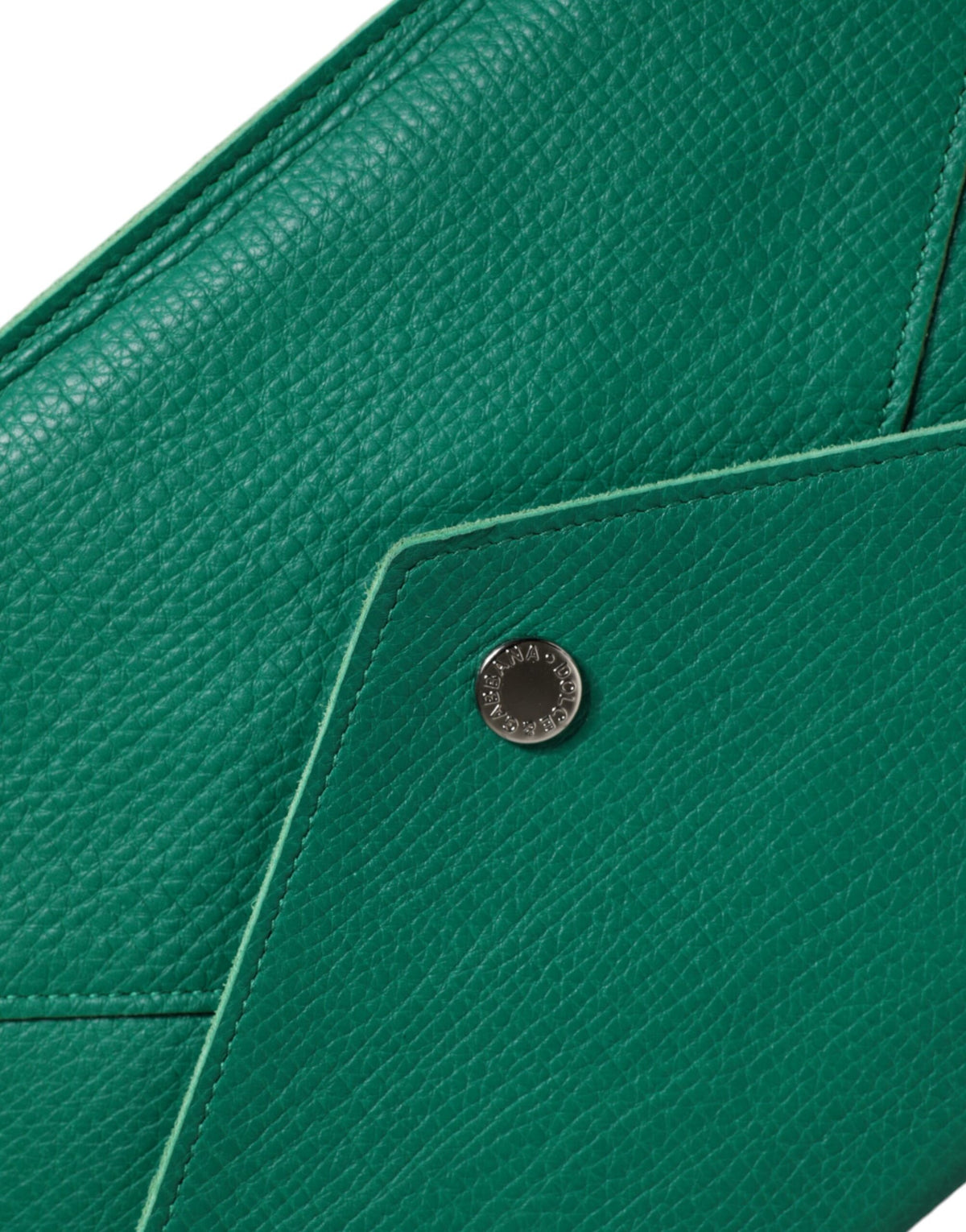 Dolce & Gabbana Sac à Main Clutch en Cuir Vert