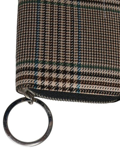 MM6 Maison Margiela Multicolor Houndstooth Continental Clutch Portemonnee met Ritssluiting