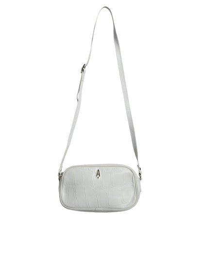 Aniye By Witte Croc Print Leren Crossbody Sling Bag