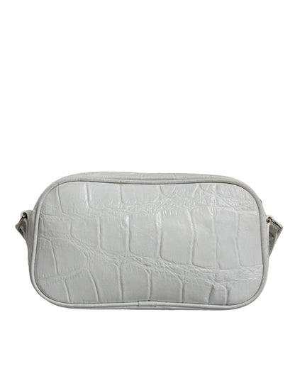 Aniye By Witte Croc Print Leren Crossbody Sling Bag