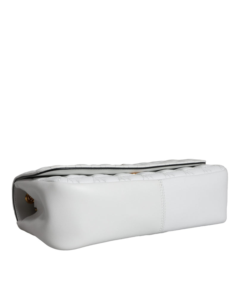 Sac à bandoulière Versace Mini Nappa en cuir blanc