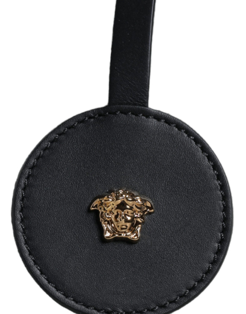 Sac à main en toile et cuir blanc Versace - Modèle logo