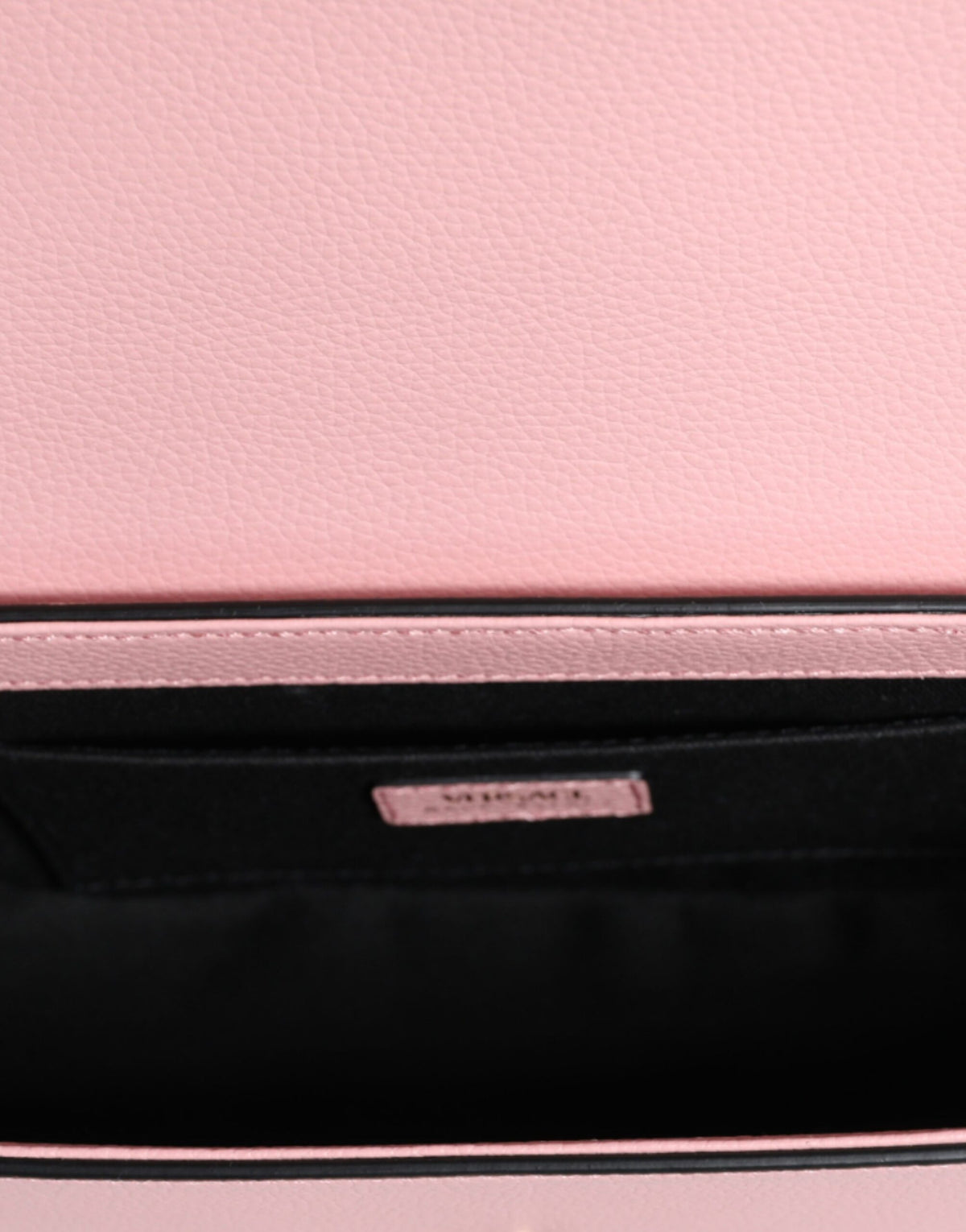 Sac à bandoulière Versace en cuir grainé rose avec logo