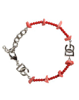 Bracelet Chaîne DG Logo en Laiton Argenté et Résine - Dolce & Gabbana