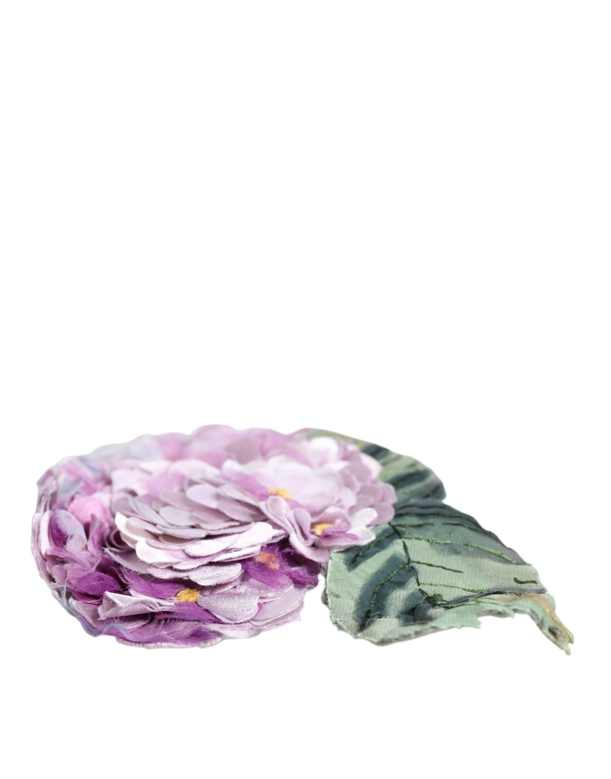 Broche en laiton doré Dolce & Gabbana Hortensia Multicolore