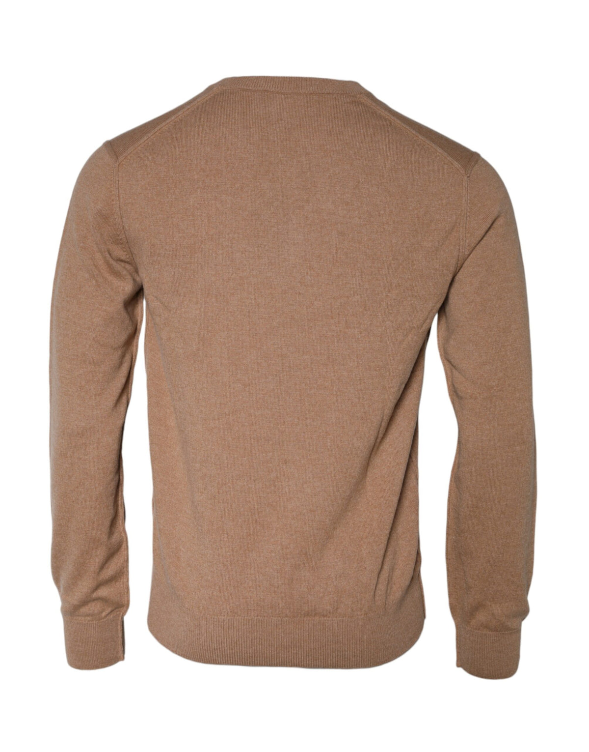 Pull en cachemire brun à col en V de Dolce &amp; Gabbana