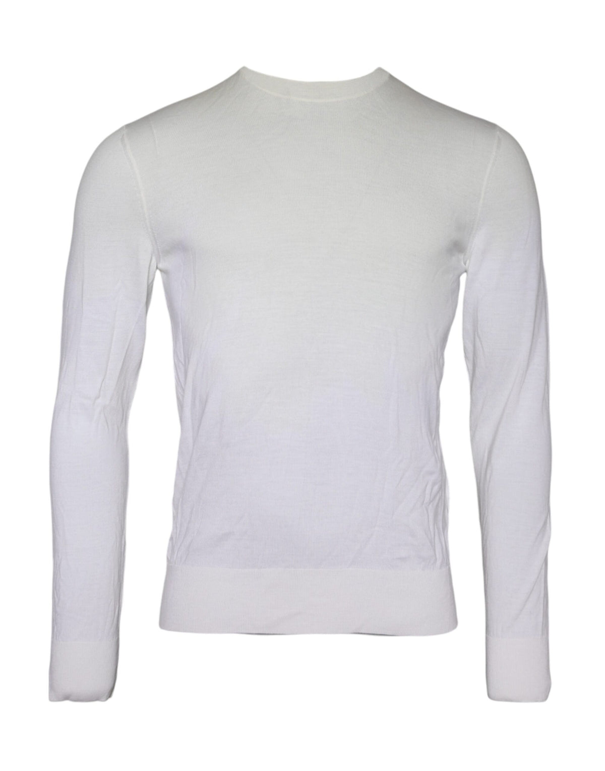 Pull col montant en laine blanc cassé de Dolce &amp; Gabbana