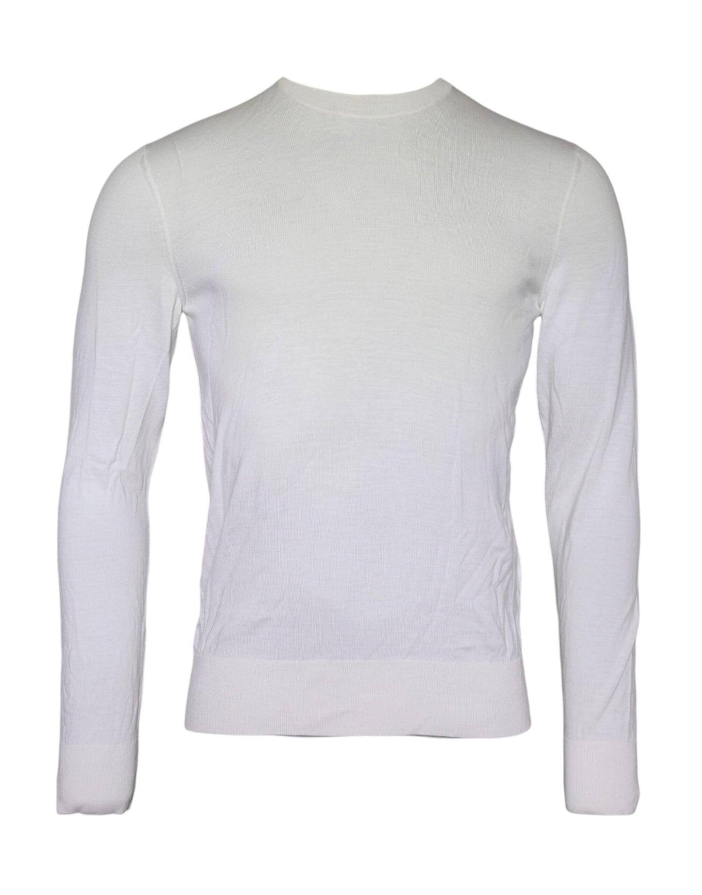 Dolce &amp; Gabbana Off White Wolletruien met Hoge Kraag