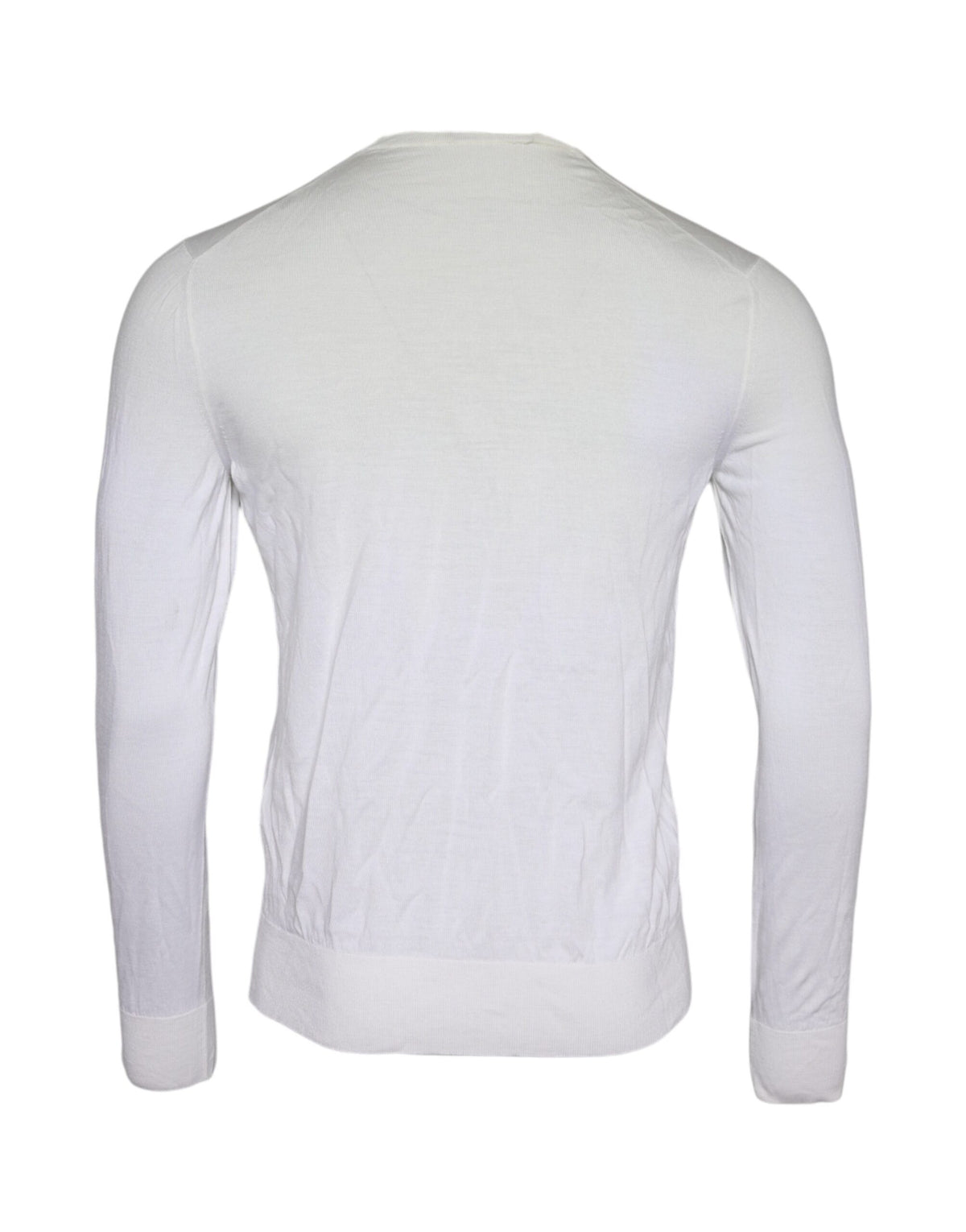 Pull col montant en laine blanc cassé de Dolce &amp; Gabbana