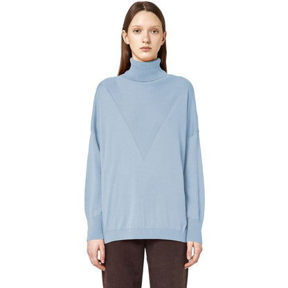 Pull en soie bleu clair pour femme, Alpha Studio
