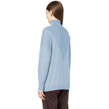 Pull en soie bleu clair pour femme, Alpha Studio