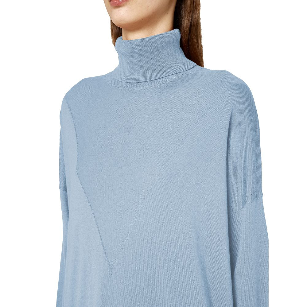 Pull en soie bleu clair pour femme, Alpha Studio