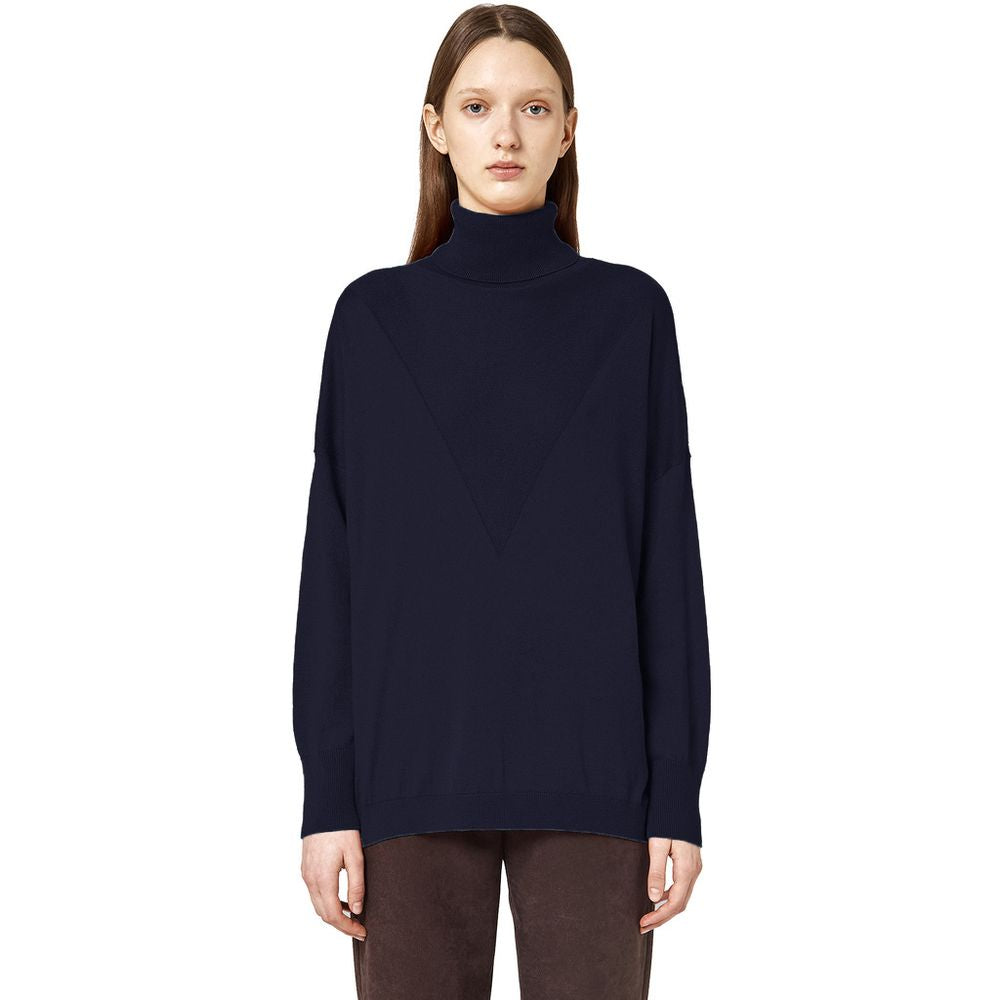 Pull en soie bleu Alpha Studio