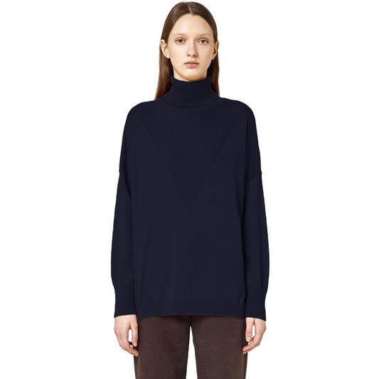 Pull en soie bleu Alpha Studio