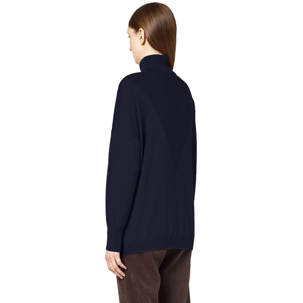 Pull en soie bleu Alpha Studio