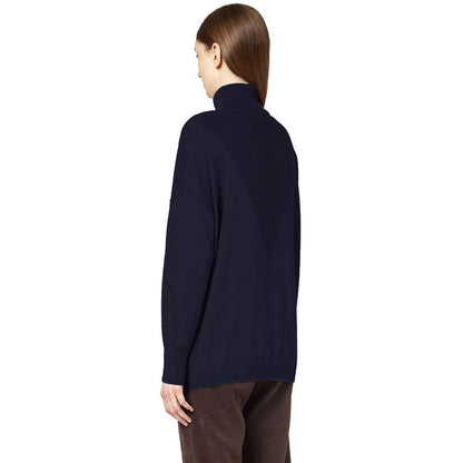 Pull en soie bleu Alpha Studio