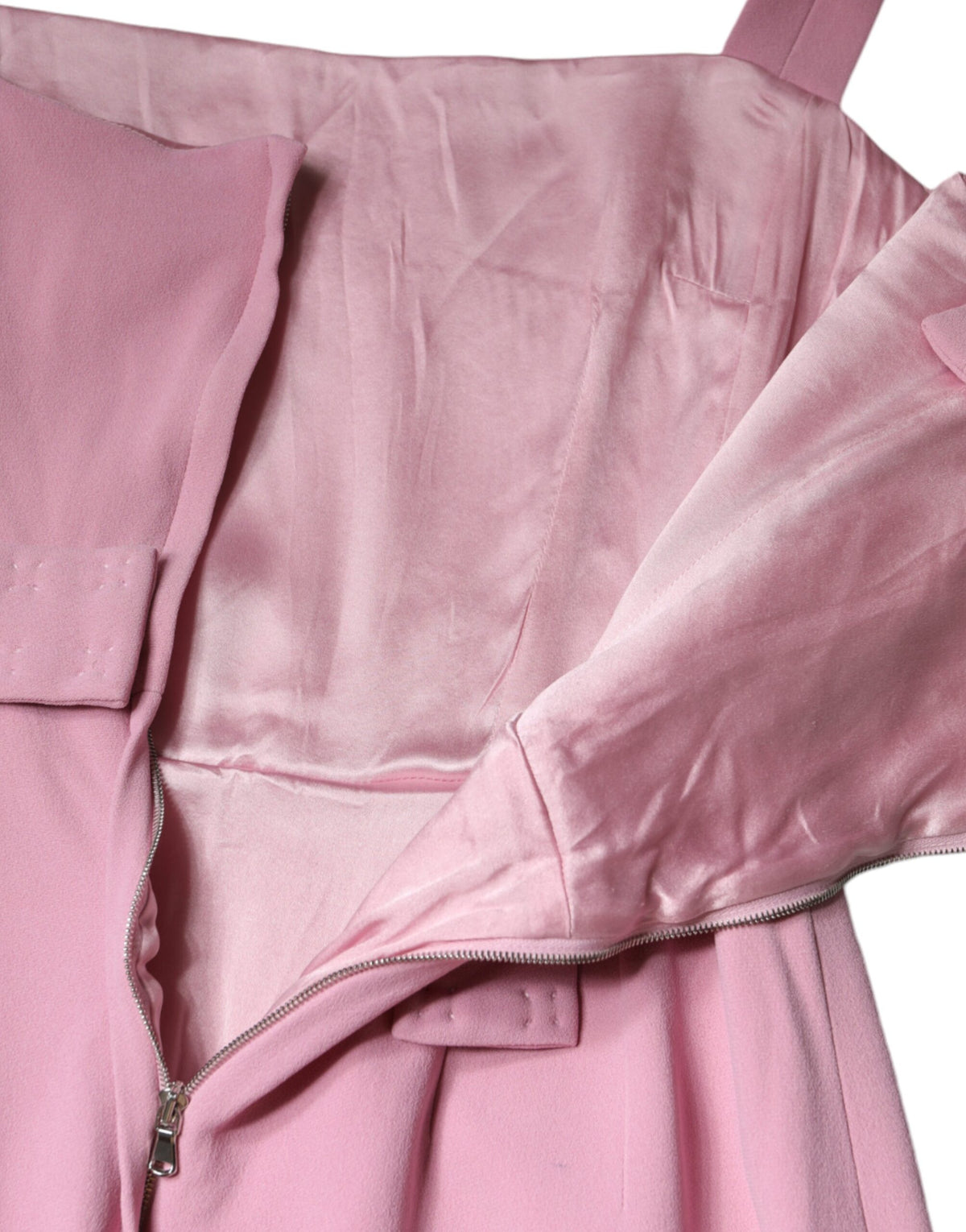 Robe sans manches Dolce & Gabbana A-line en viscose rose
