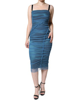 Robe fourreau en tulle à bord en maille Dolce & Gabbana
