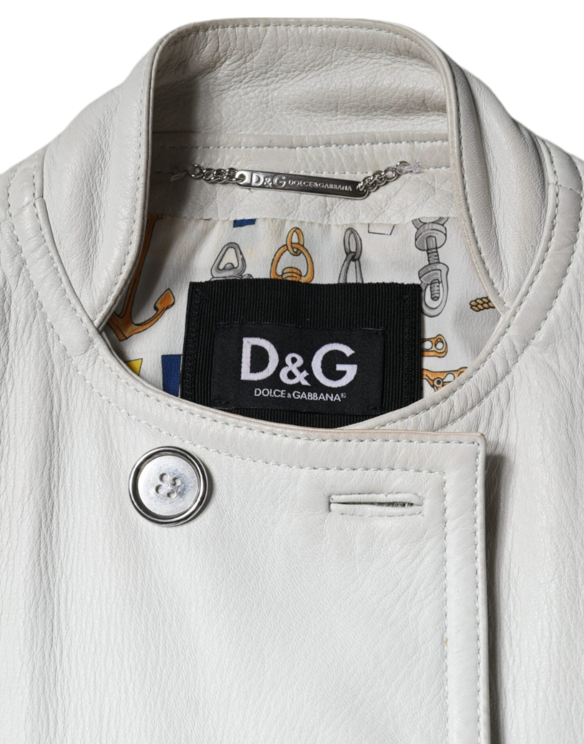 Dolce & Gabbana Blazer Jacket Double Boutonné Blanc