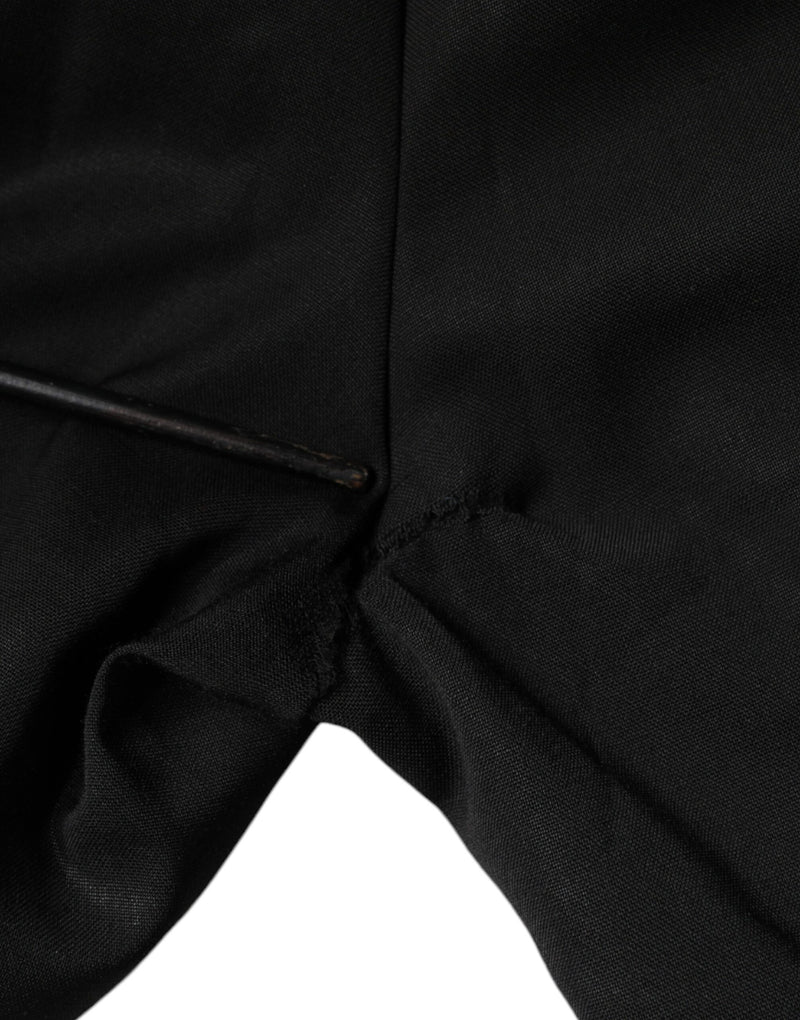 Dolce & Gabbana Black High Waist Tapered Pants