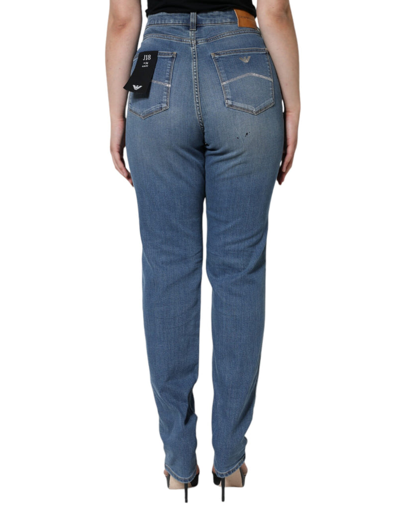 Emporio Armani Jeans Femme Skinny Taille Haute Blue Washed
