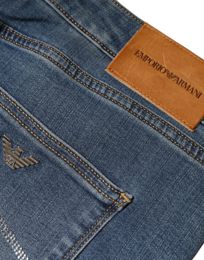 Emporio Armani Jeans Femme Skinny Taille Haute Blue Washed