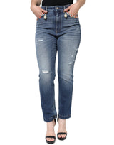 Dolce & Gabbana Jean Skinny Tissé Tissé en Coton Bleu Foncé