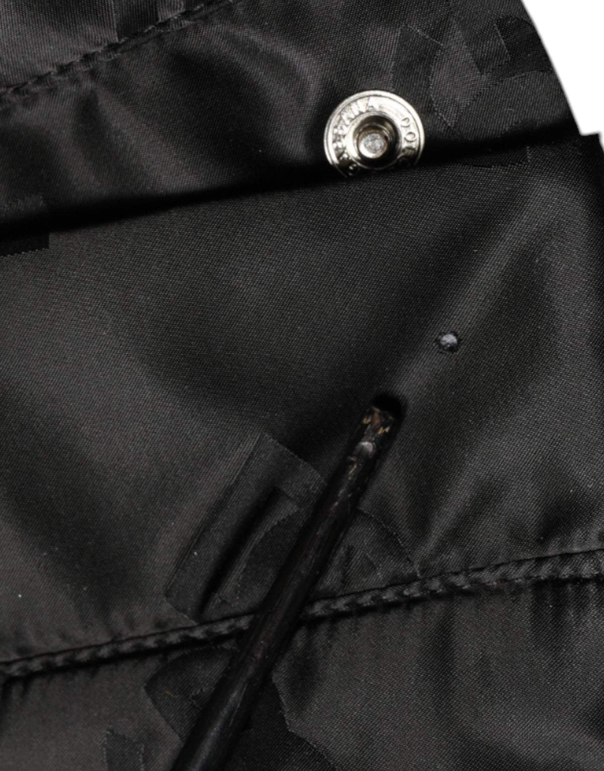 Dolce & Gabbana Pantalons Large Taille Haute Matelassés Noirs