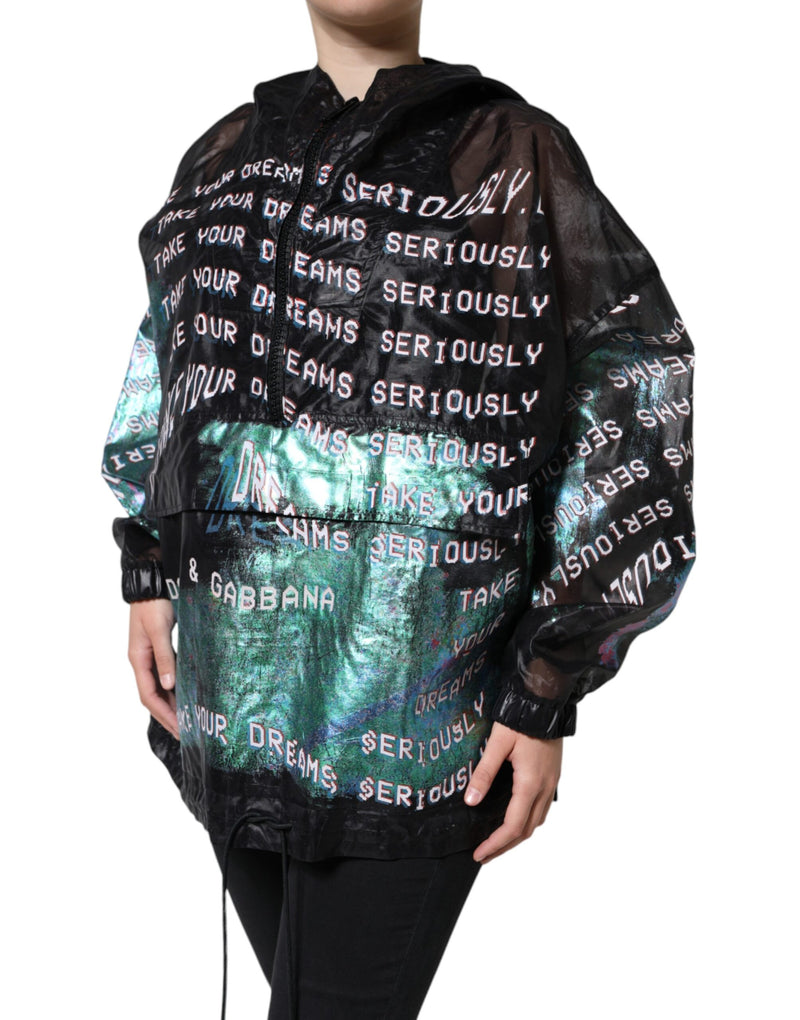 Dolce & Gabbana Multicolor Print Hooded Sweatshirt