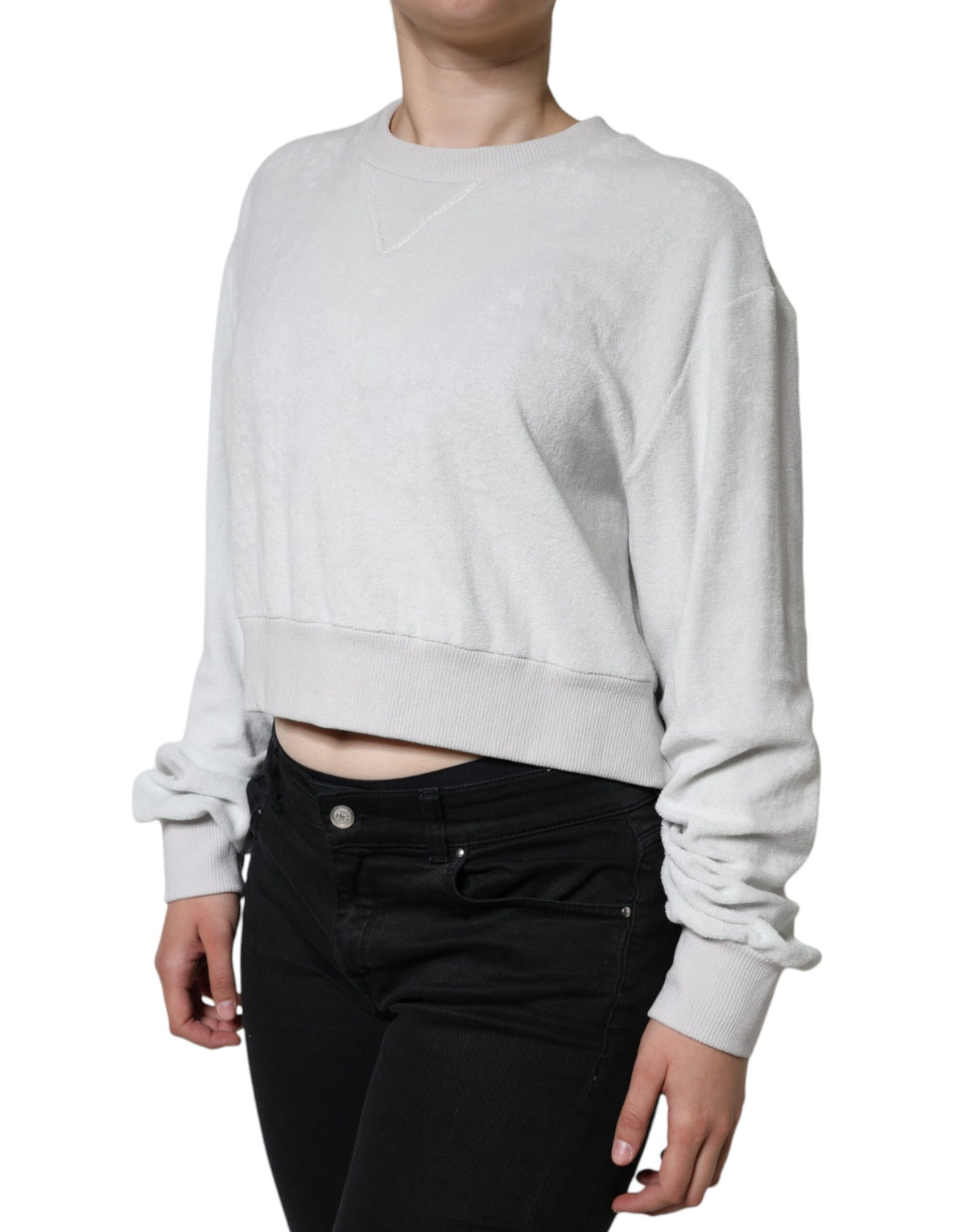 Dolce & Gabbana Pull Over Blanc en Nylon Stretch