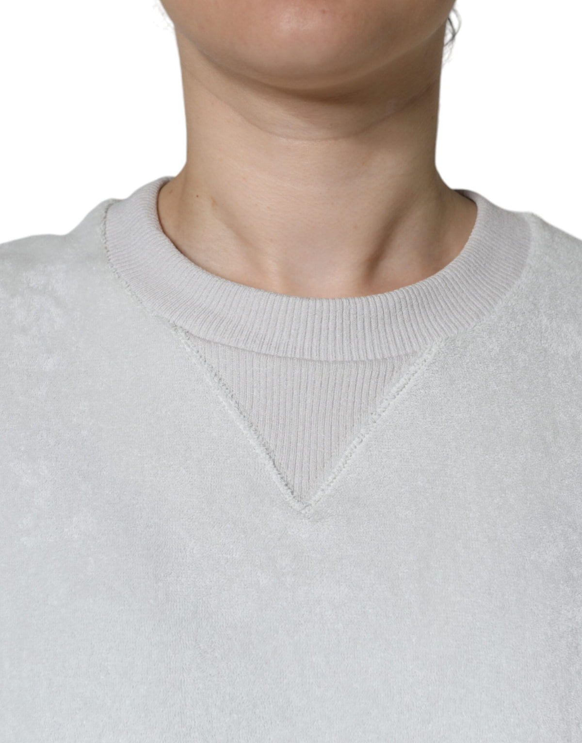 Dolce & Gabbana Pull Over Blanc en Nylon Stretch