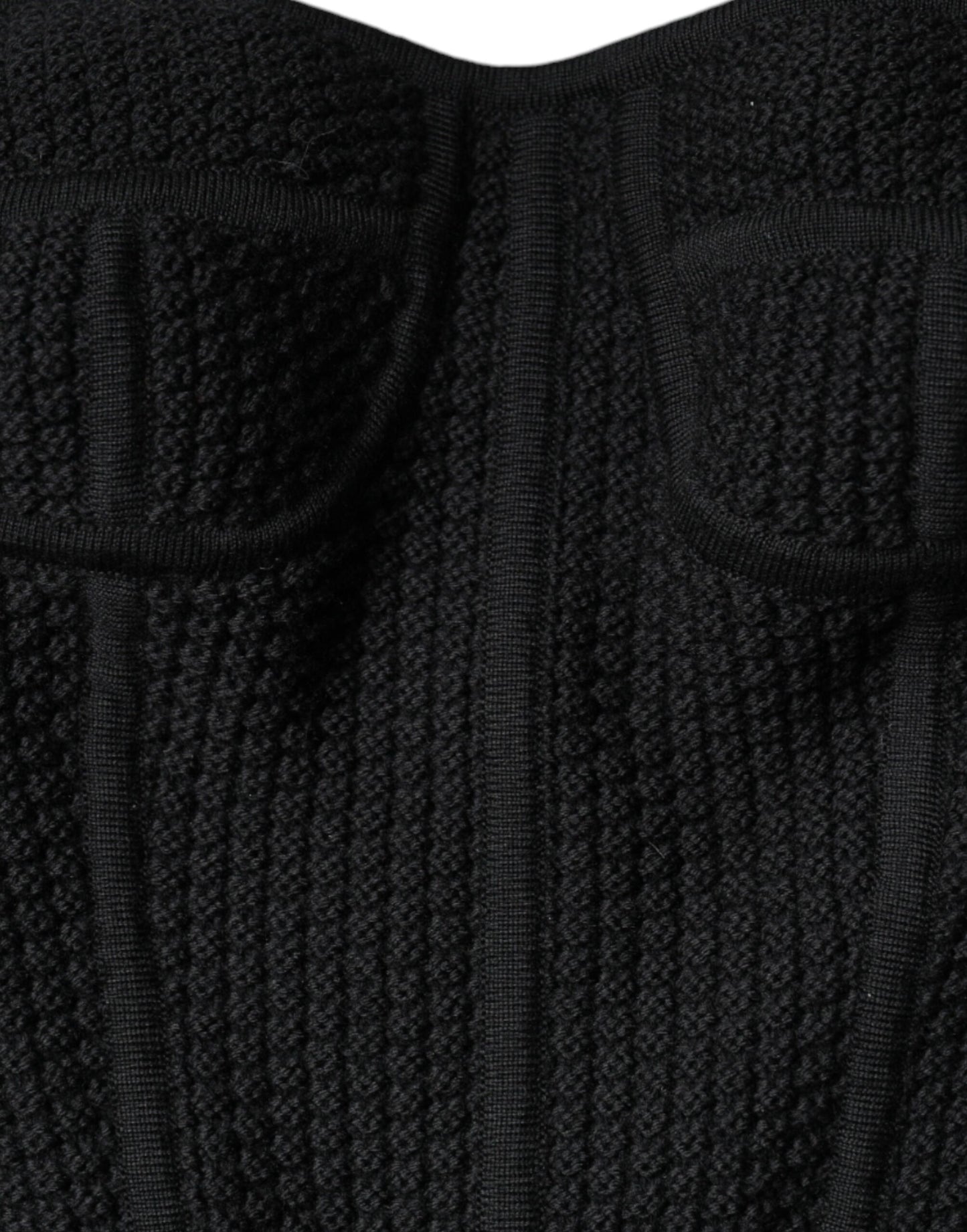 Top chemisier corset noir sans manches Dolce & Gabbana