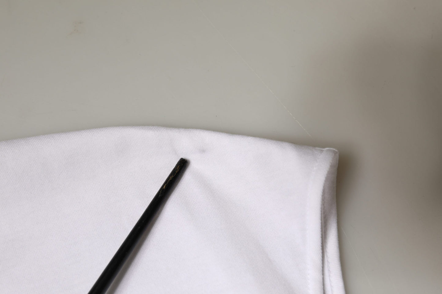 T-shirt blanc en coton sans manches à col rond de Dolce & Gabbana