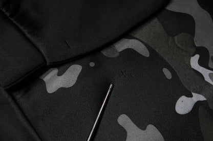 Pull en sweat à col rond noir à motif camouflage Dolce & Gabbana