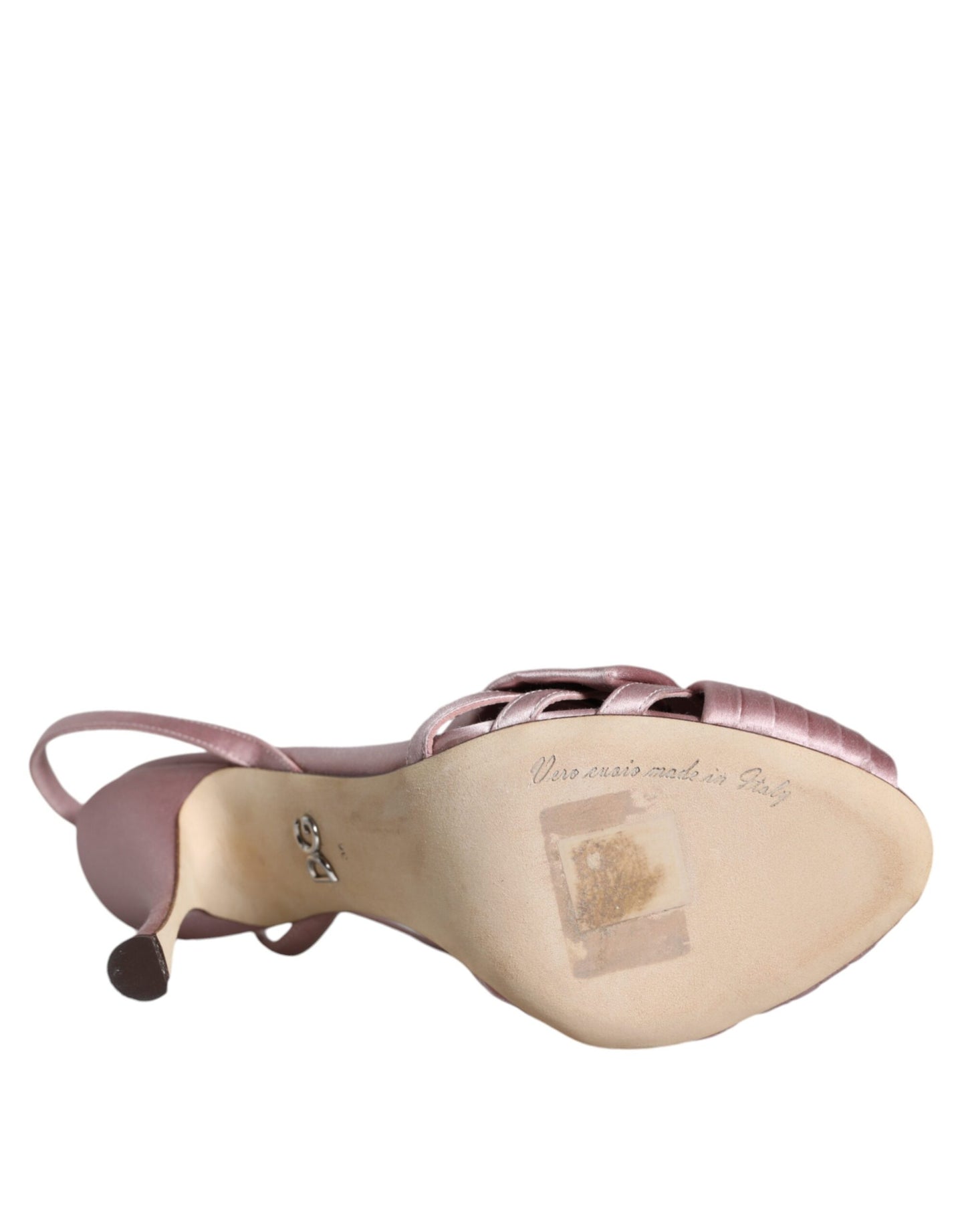 Sandales à talons hauts Keira en rose avec cristaux de Dolce & Gabbana