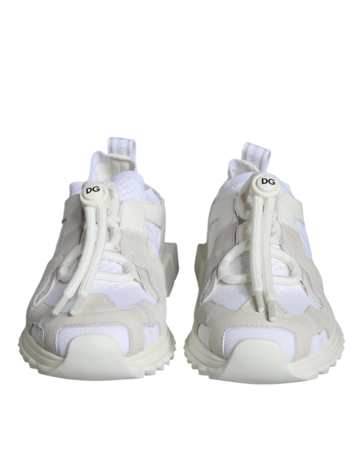 Dolce & Gabbana White Mesh Sorrento Trekking Sneakers