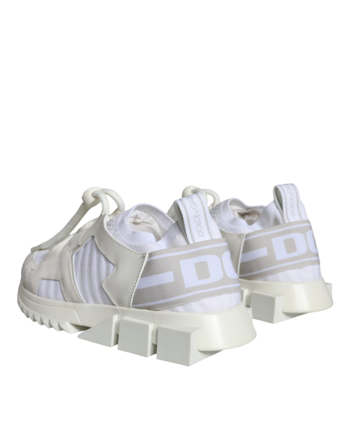 Dolce & Gabbana White Mesh Sorrento Trekking Sneakers