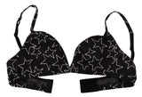 Dolce & Gabbana Black Millennials Star Non Wire Cotton Bra