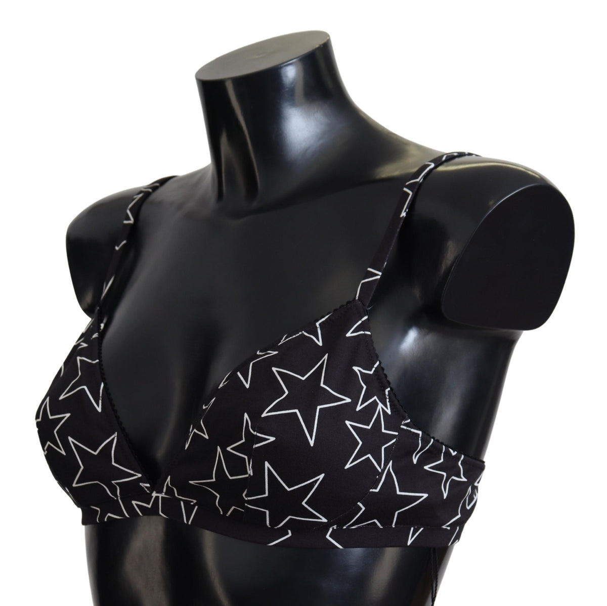 Dolce & Gabbana Black Millennials Star Non Wire Cotton Bra