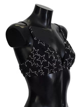 Dolce & Gabbana Black Millennials Star Non Wire Cotton Bra