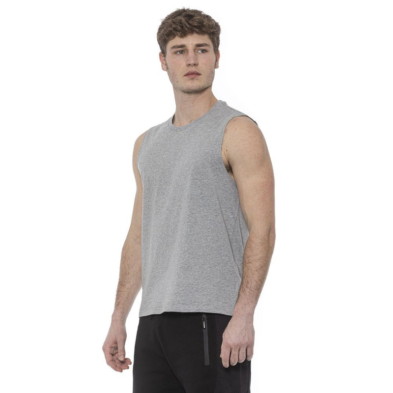 Tond Grijs Katoenen Heren Tanktop