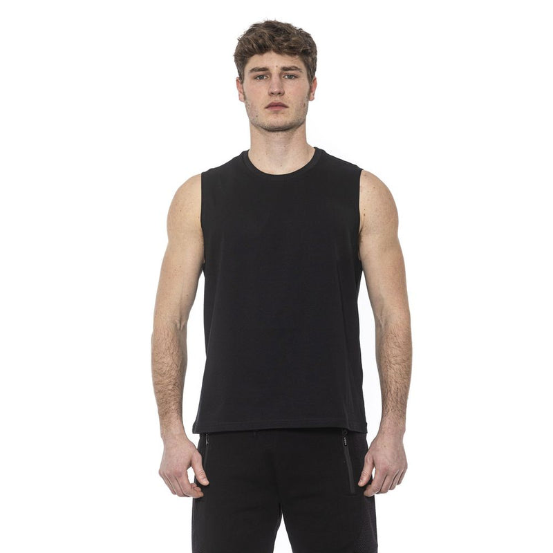 Tond Zwarte Katoenen Heren Tanktop