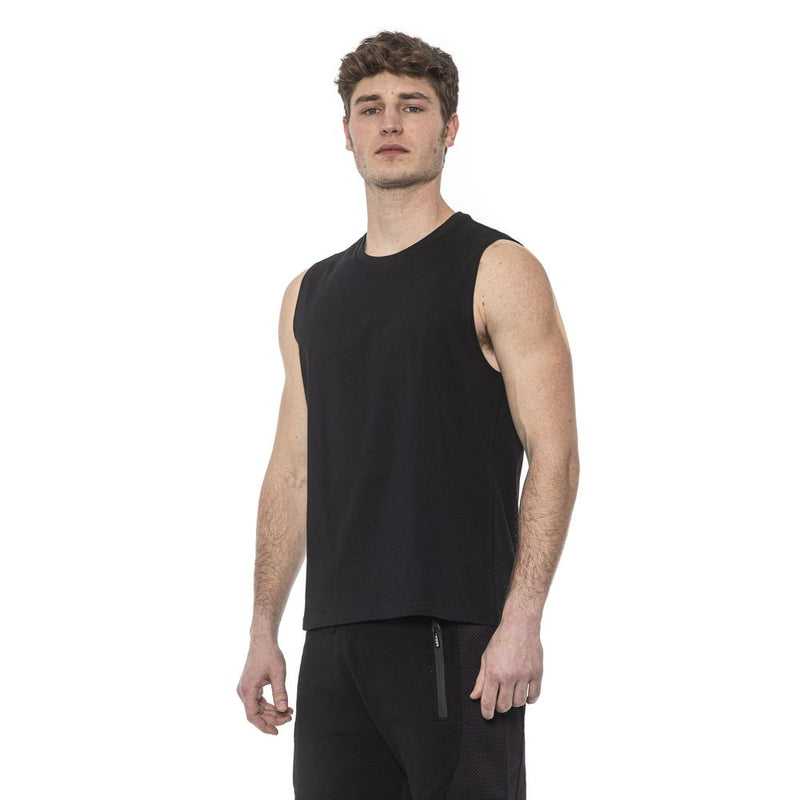 Tond Zwarte Katoenen Heren Tanktop