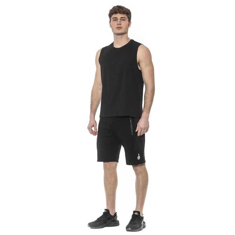 Tond Zwarte Katoenen Heren Tanktop