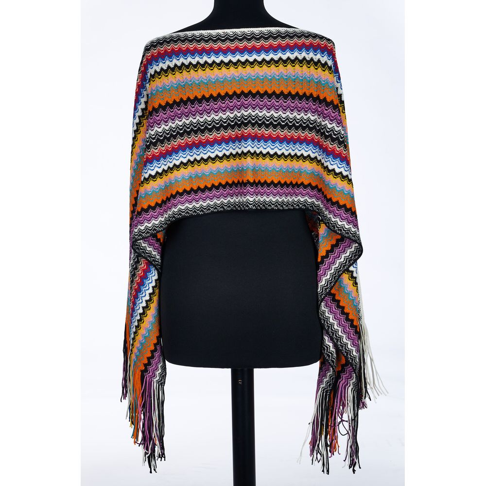 Missoni Multicolor Wool Poncho - Essential Luxury Layering
