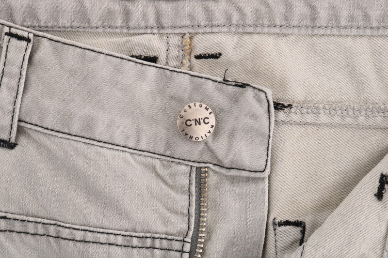 Jean slim en coton gris délavé Costume National